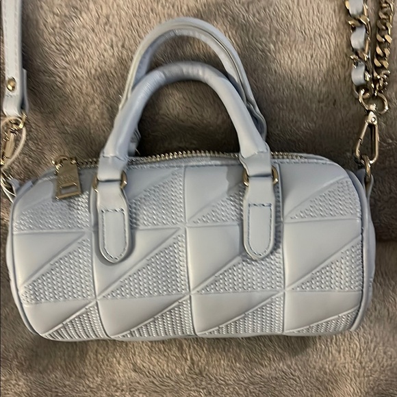 NEW Steve Madden Crossbody Quilted Blue Handbag - Picture 6 of 6